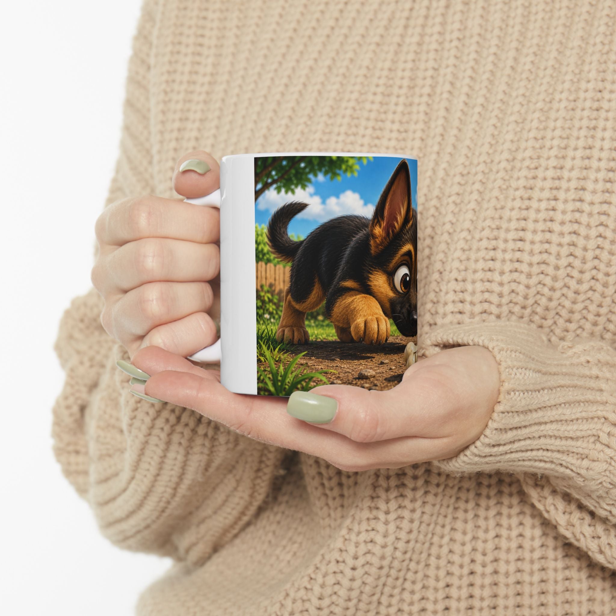 3 legged dog coffee cuf 11 oz/15oz  all dogs need love