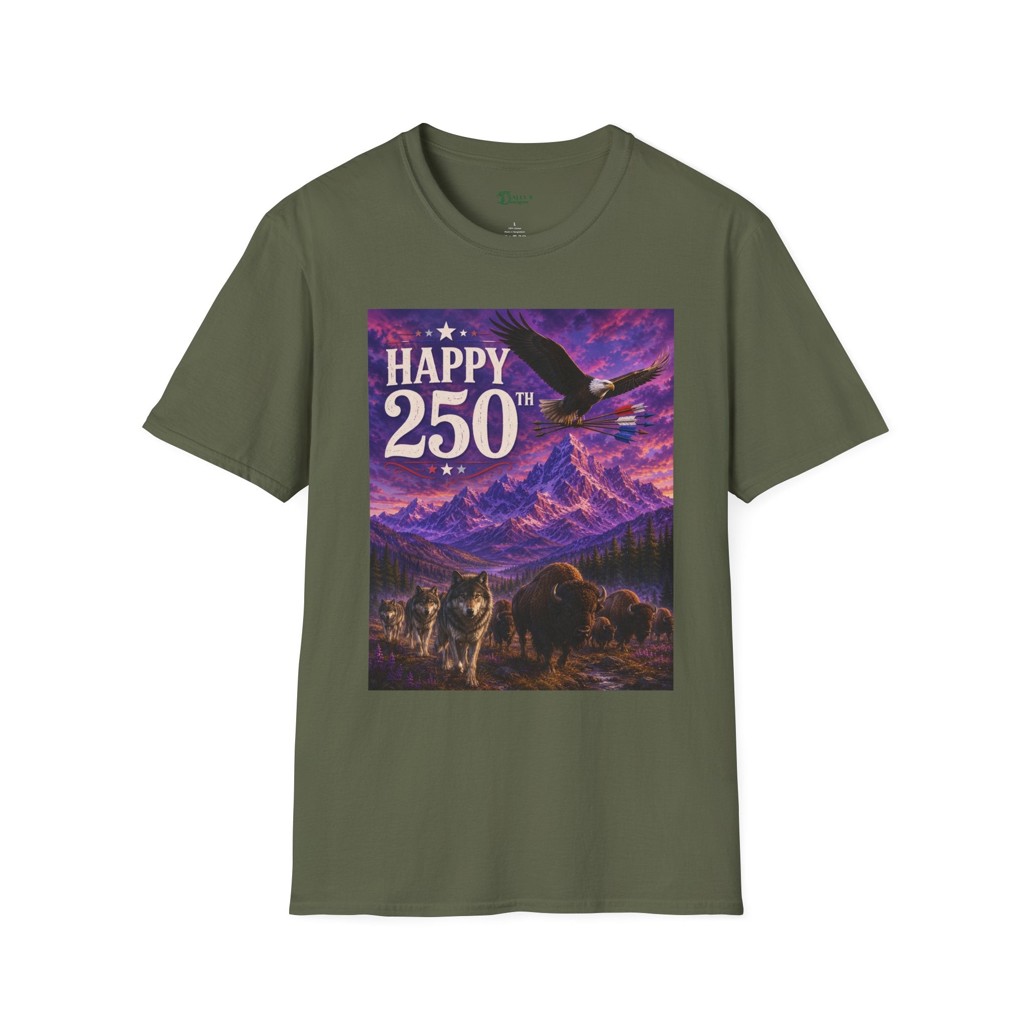 Happy 250th Eagle T‑Shirt — Patriotic Anniversary