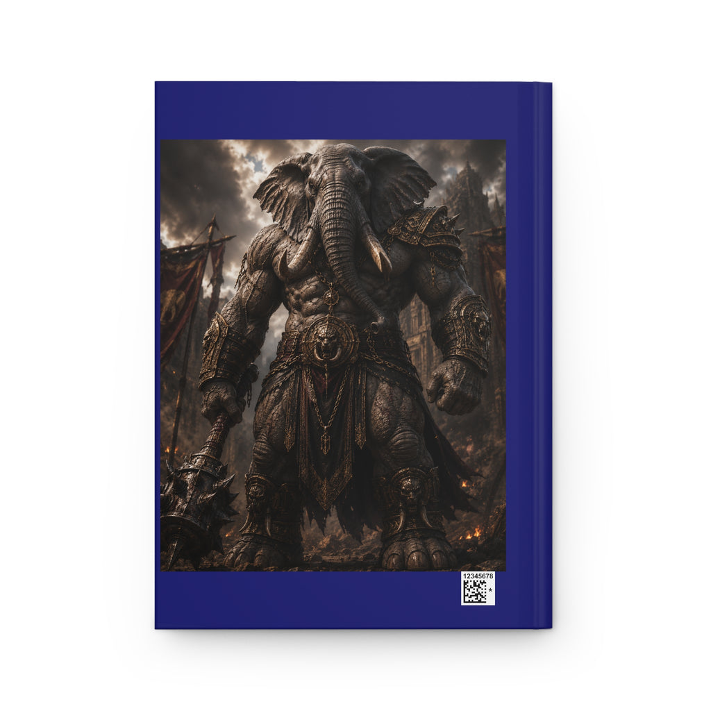 Elephant Warrior Hardcover Journal — Mythic Fantasy Sketchbook for Writers & Gamers