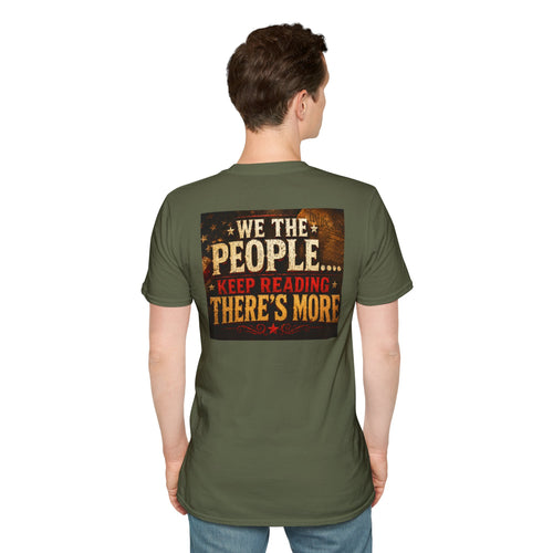 "We The People... Keep Reading There's More" Vintage Americana Tee