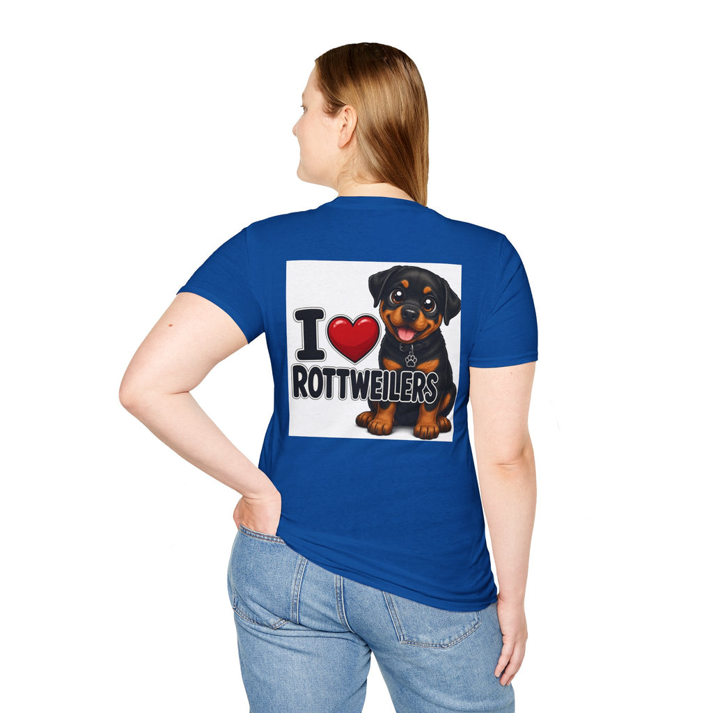 I  Rottweilers T-Shirt — Cute Rottweiler Dog Lover Tee