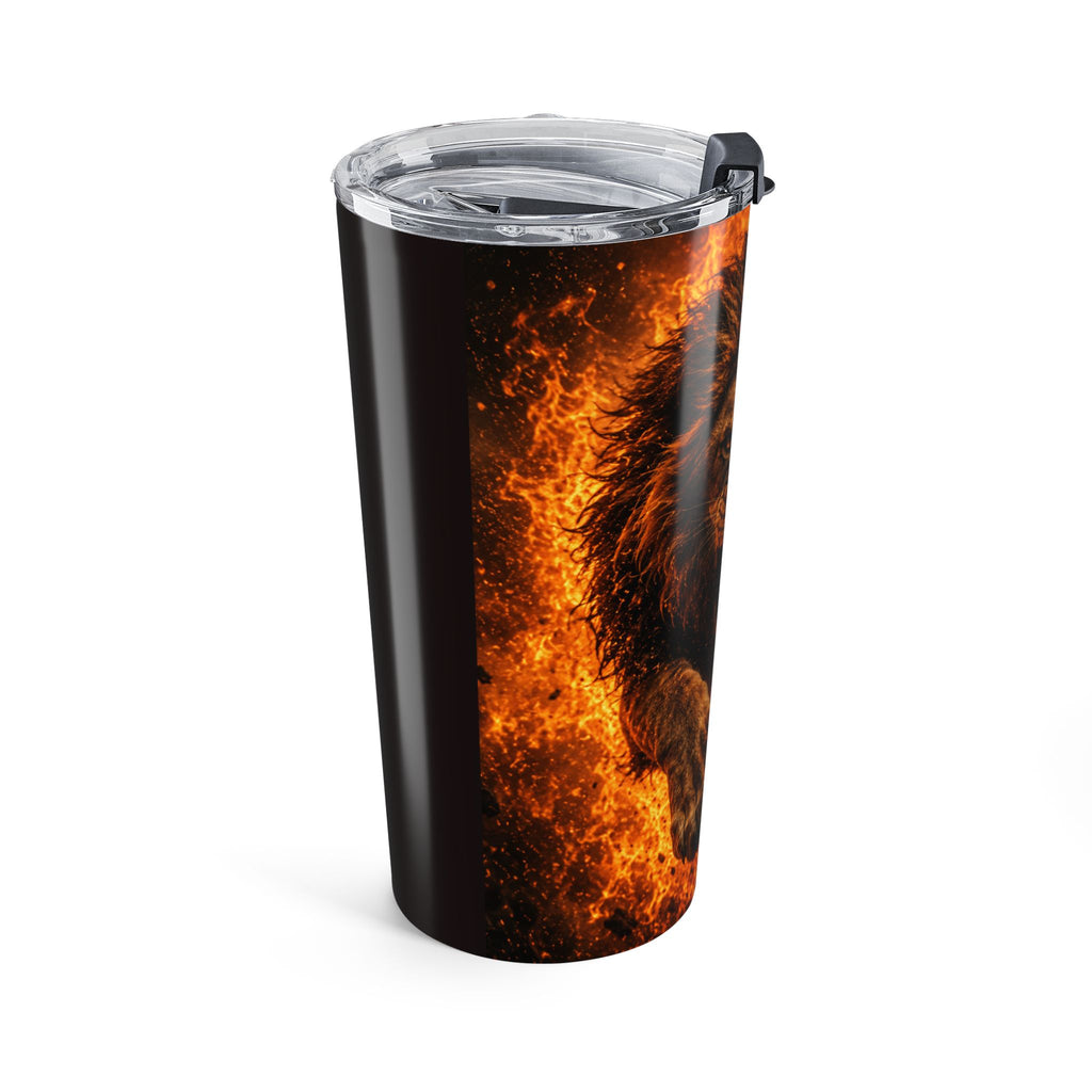 20oz Lion 'Never Give Up' Motivational Travel Cup