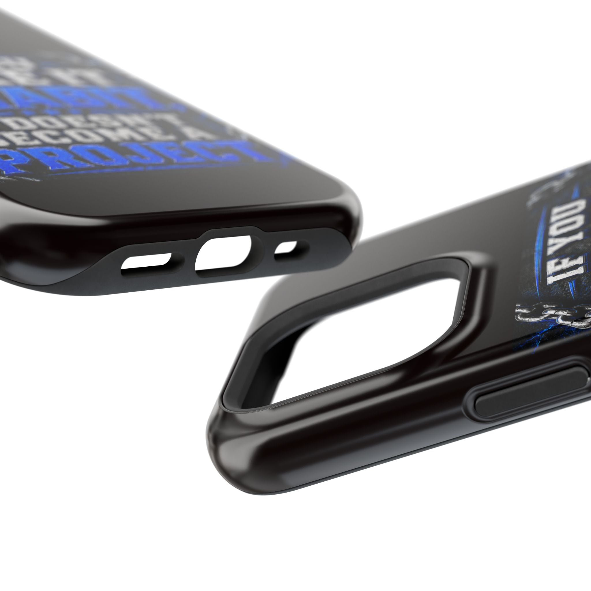 Motivational Phone Case – "If You Make It A Habit It Doesn't Become A Project" Magnetic Impact-Resistant Case