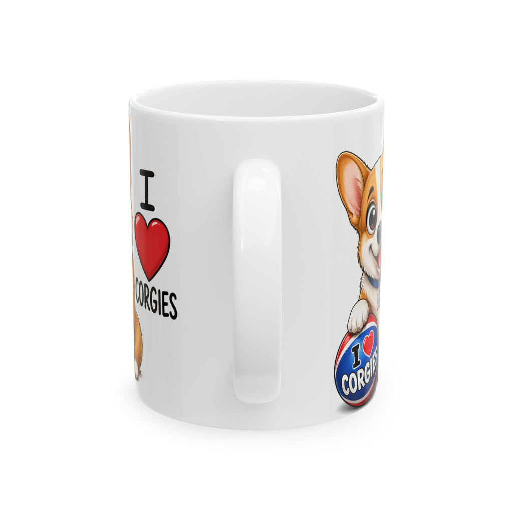 Cute Corgi Dog Lover Coffee Cup (11oz & 15oz)