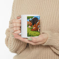 Basset Hound  with Ball Coffee Cup (11oz/15oz)