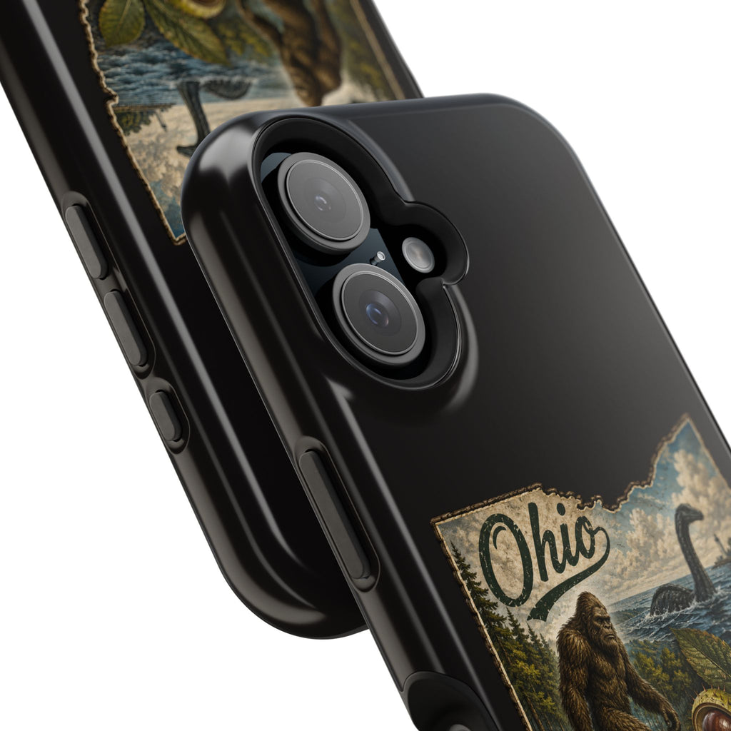Phone Case — Ohio Vintage Bigfoot & Lake Monster Magnetic Impact-Resistant Case