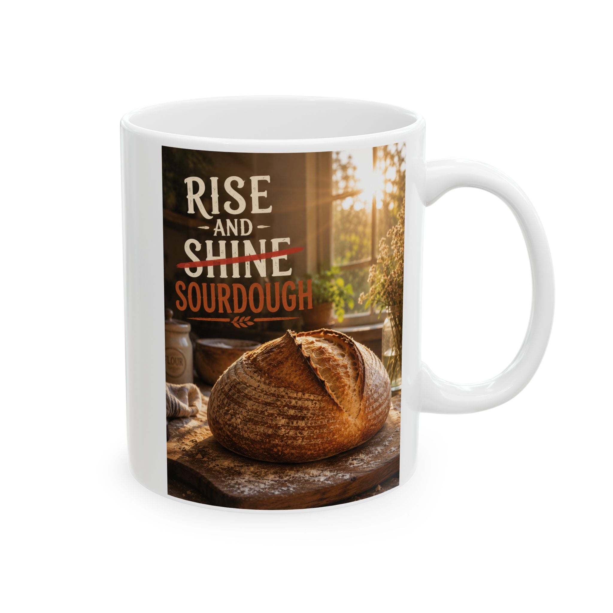 "Rise & Shine" Morning Ceramic Mug (11oz/15oz)