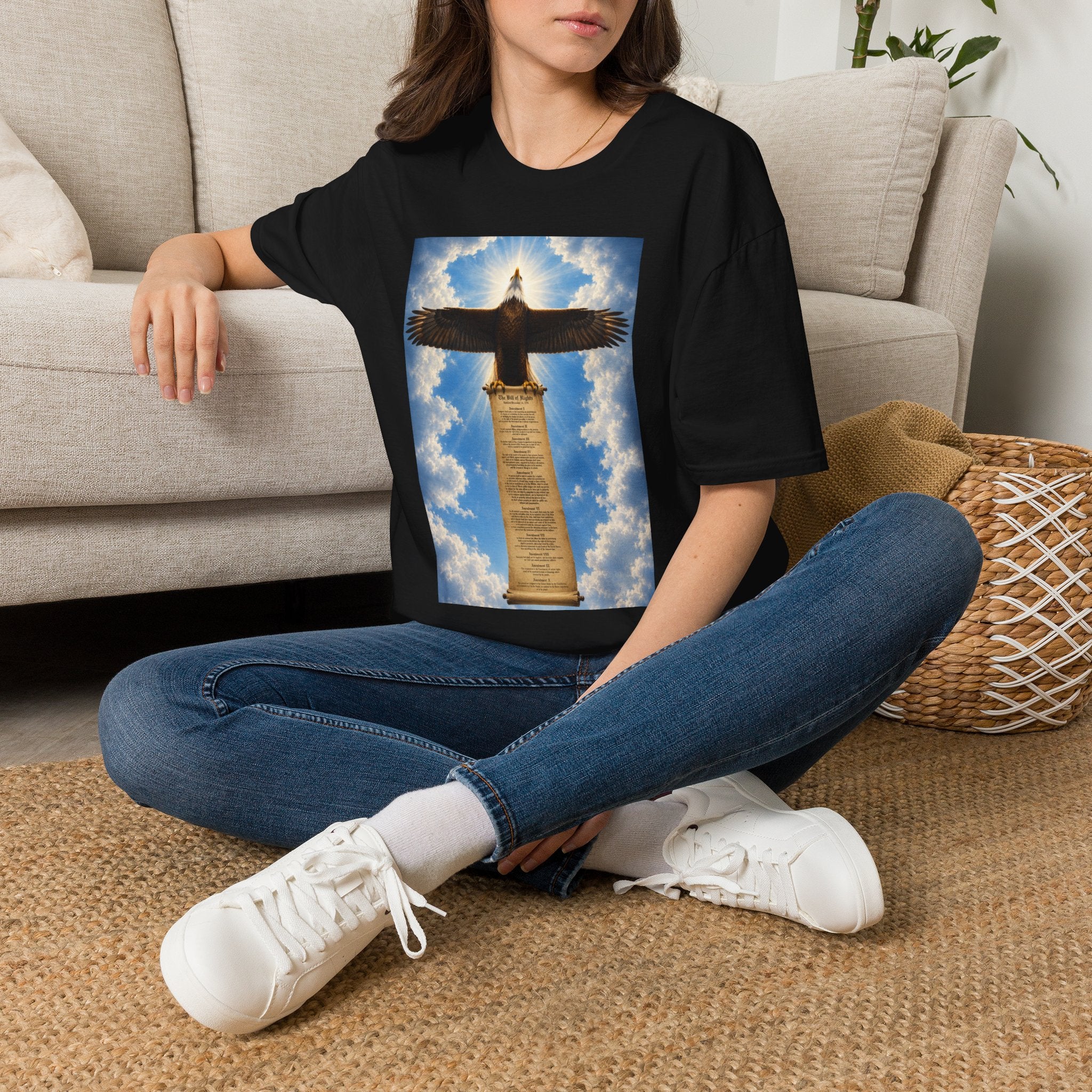 Eagle with bill of rights ‑Shirt