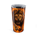 20oz Lion 'Never Give Up' Motivational Travel Cup