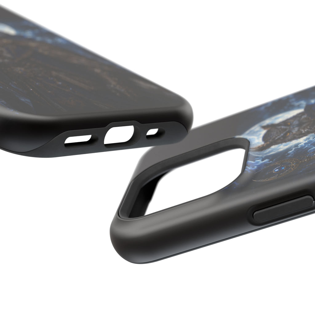 Owl Knight Phone Case — Medieval Fantasy Magnetic Impact-Resistant Case