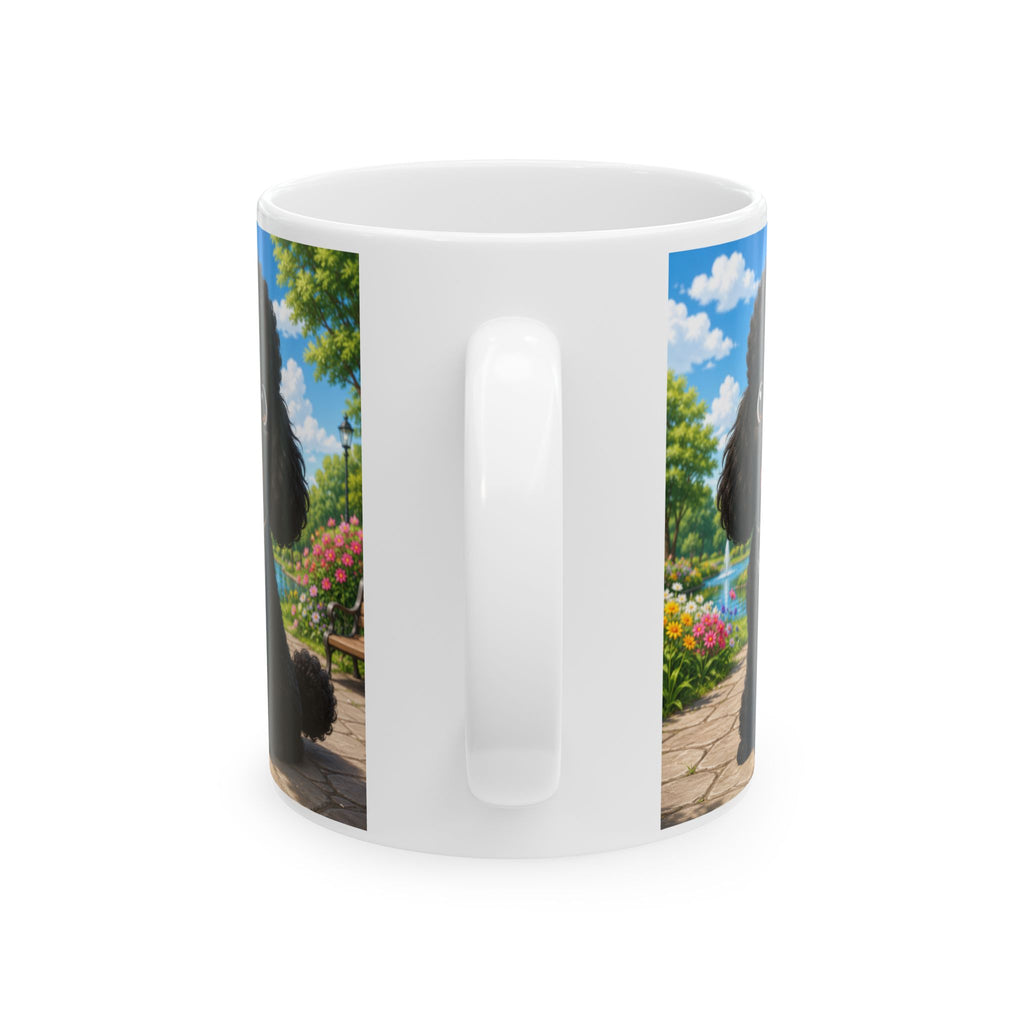 Black Poodle Ceramic Mug — 11oz & 15oz
