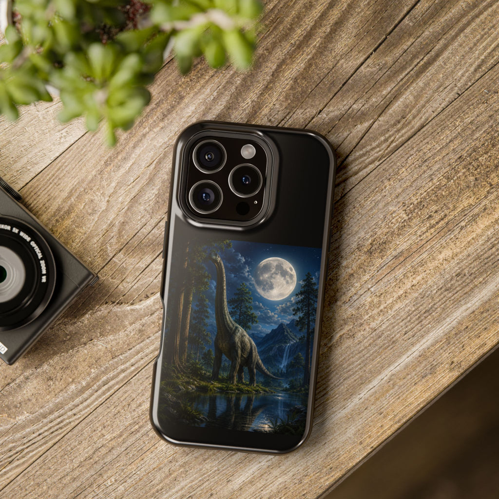 Dinosaur Moonlight Magnetic Impact-Resistant Phone Case