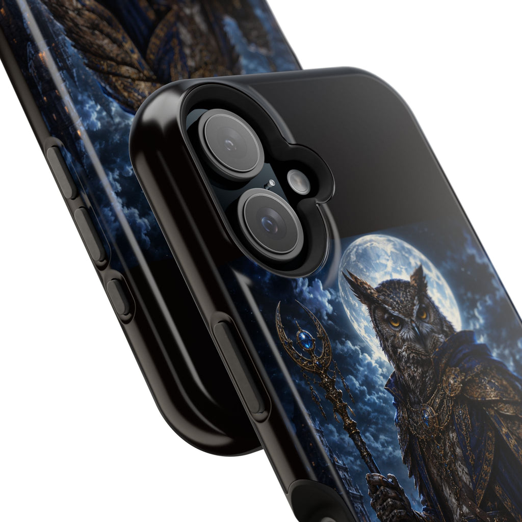 Owl Knight Phone Case — Medieval Fantasy Magnetic Impact-Resistant Case