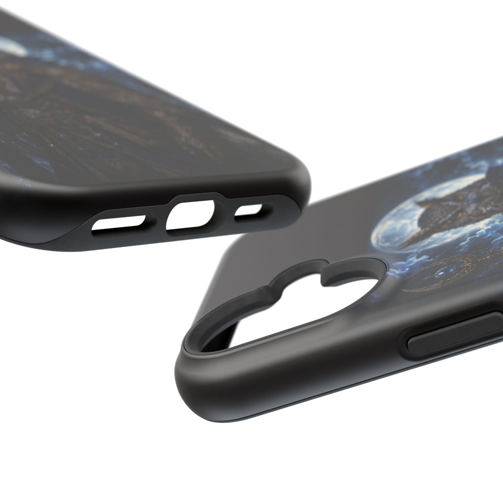 Owl Knight Phone Case — Medieval Fantasy Magnetic Impact-Resistant Case