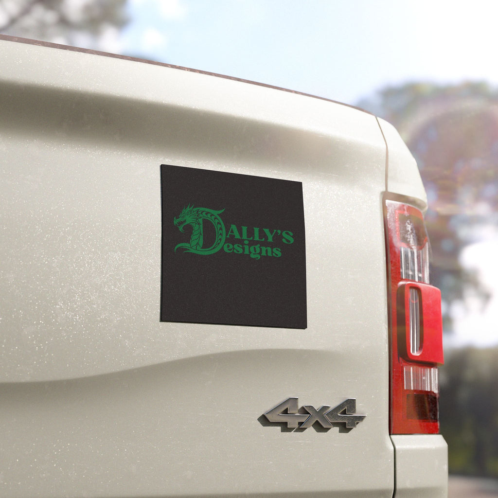 Car Magnet — 'Dally’s Designs' Green Dragon Logo