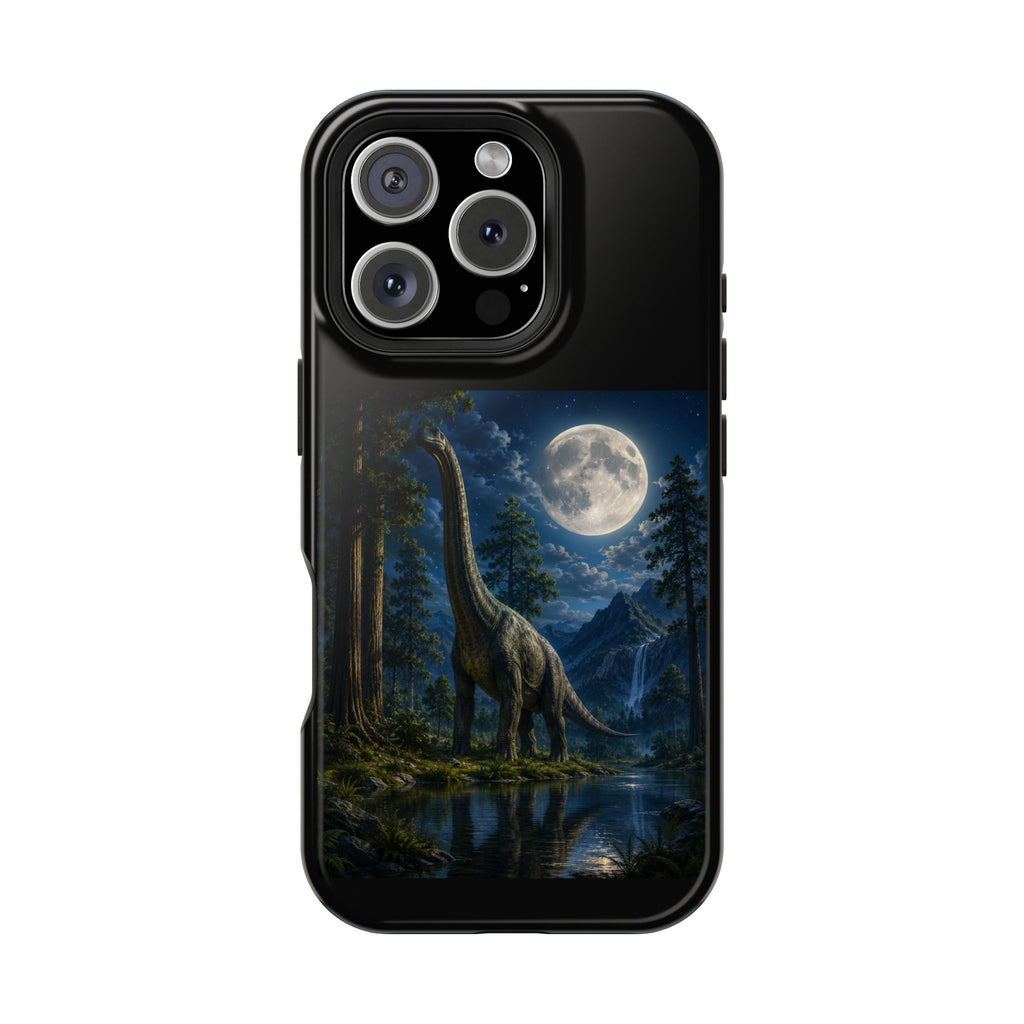 Dinosaur Moonlight Magnetic Impact-Resistant Phone Case