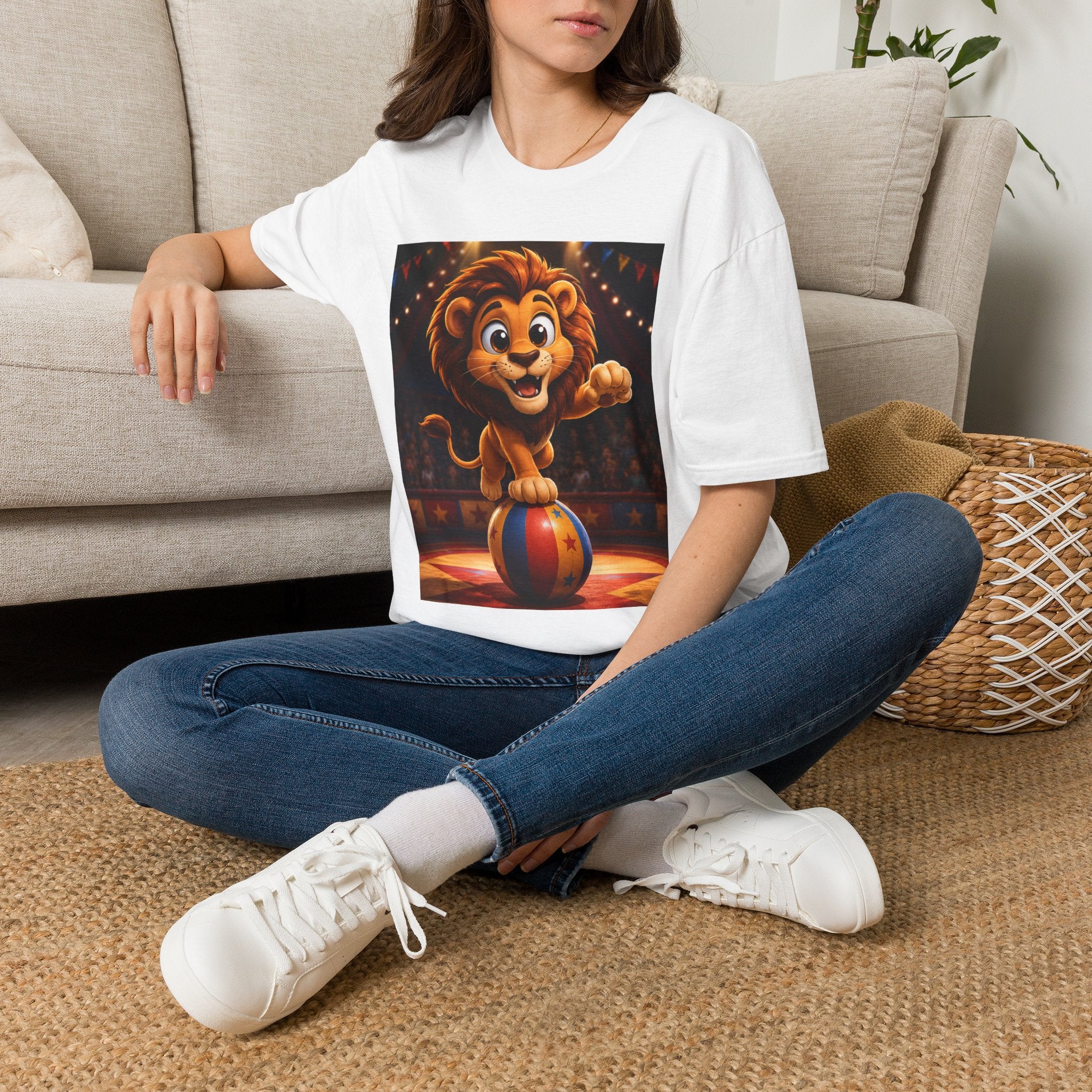 Cute Circus Lion T‑Shirt