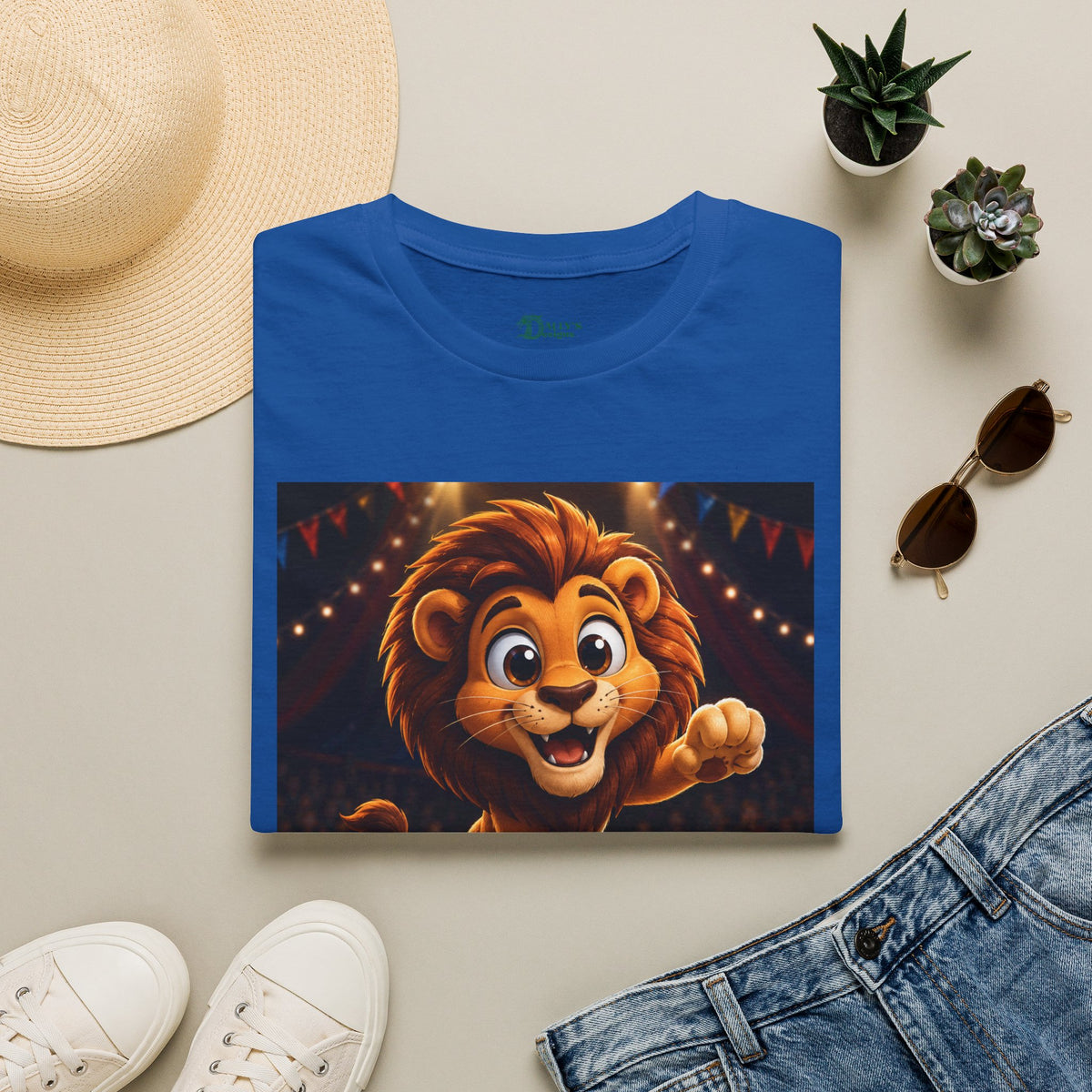 Cute Circus Lion T‑Shirt