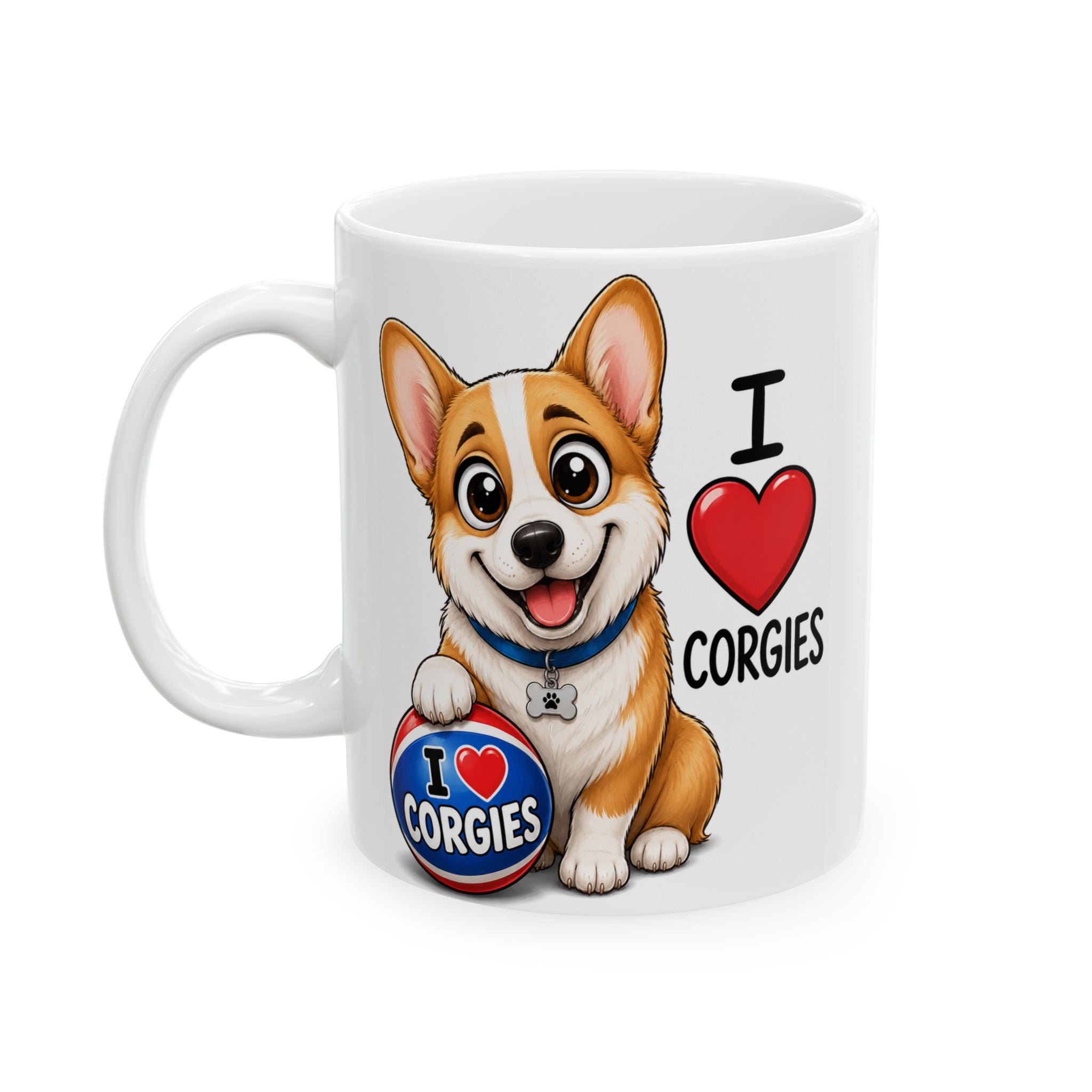 Cute Corgi Dog Lover Coffee Cup (11oz & 15oz)